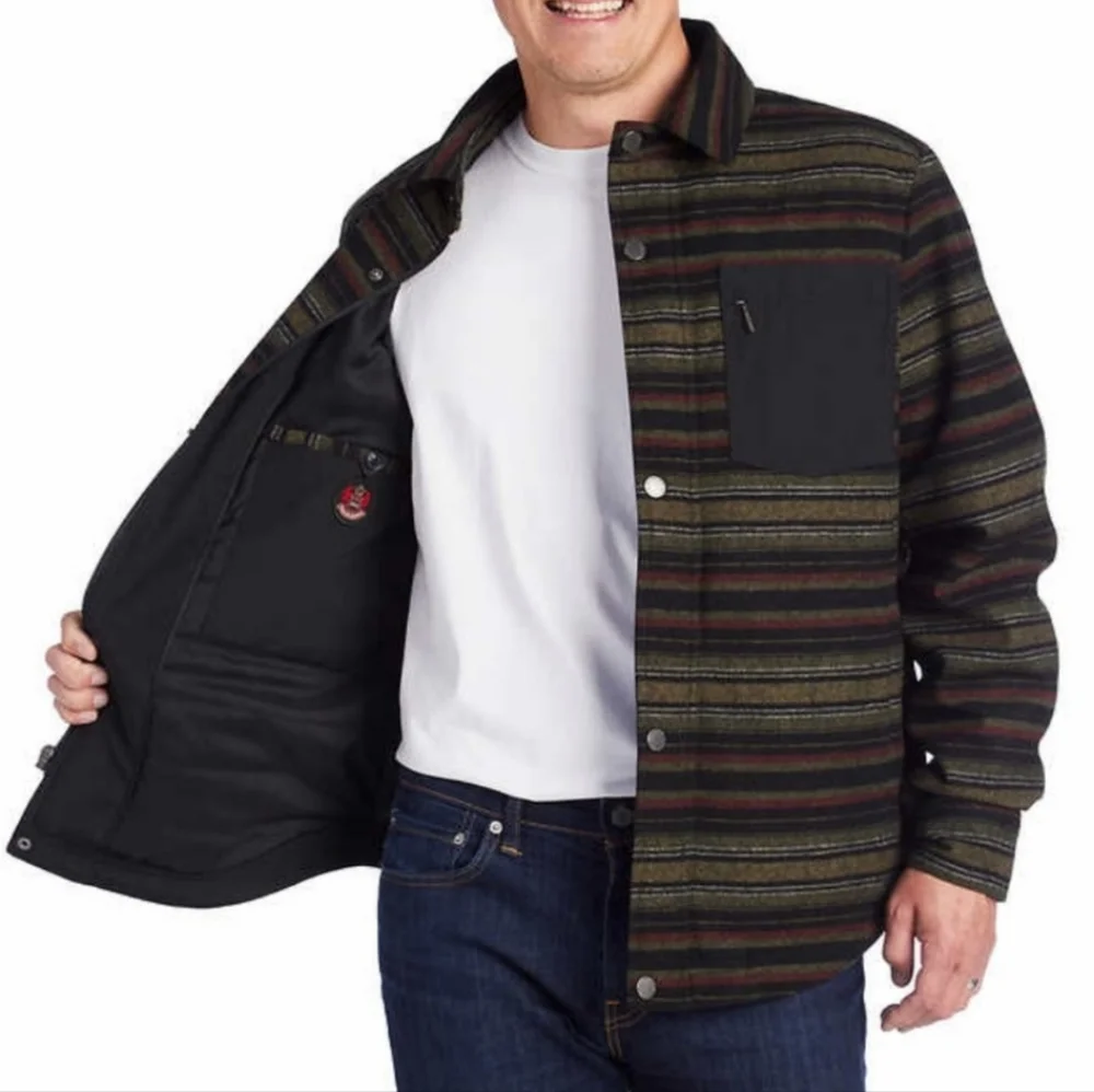 NWT Pendleton Conway Wool Striped Jacket Shacket Coat Mt Hood1